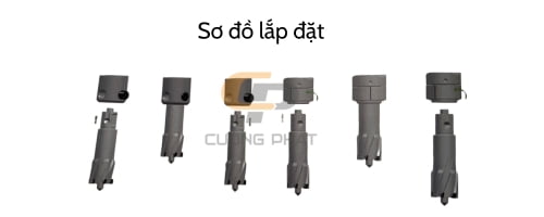 mũi khoan từ hợp kim TCT độ sâu cắt 75mm